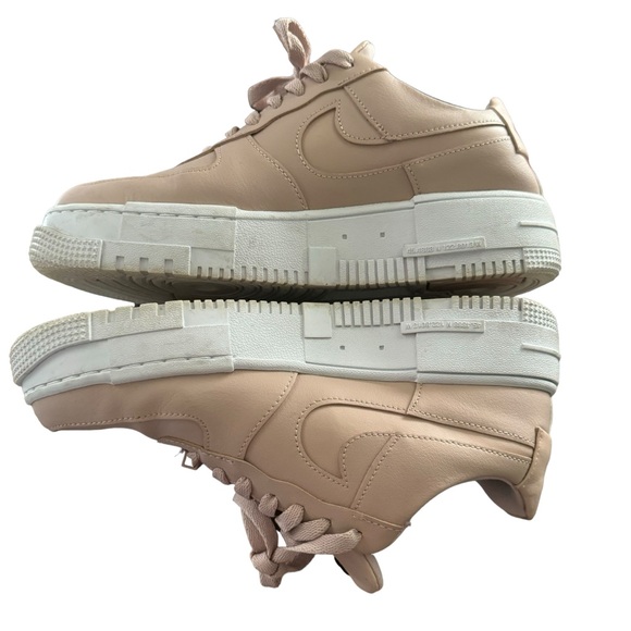 Nike Air Force 1 Pixel Sneakers Particle Beige White Size 9 - Picture 7 of 11
